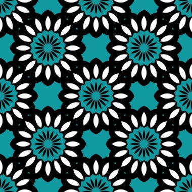 Siyah, beyaz ve mavi minimalist ve modern soyut desen arka plan