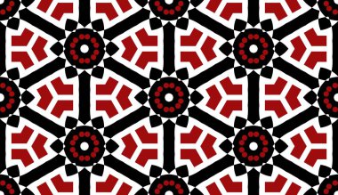 Siyah, beyaz ve kırmızı minimalist ve modern soyut desen arka plan