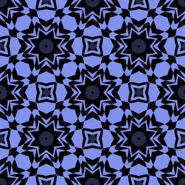 Blau Und Schwarz Wiederholende Textur Für Tapeten Verpackungen Banner Einladungen — Stockfoto
