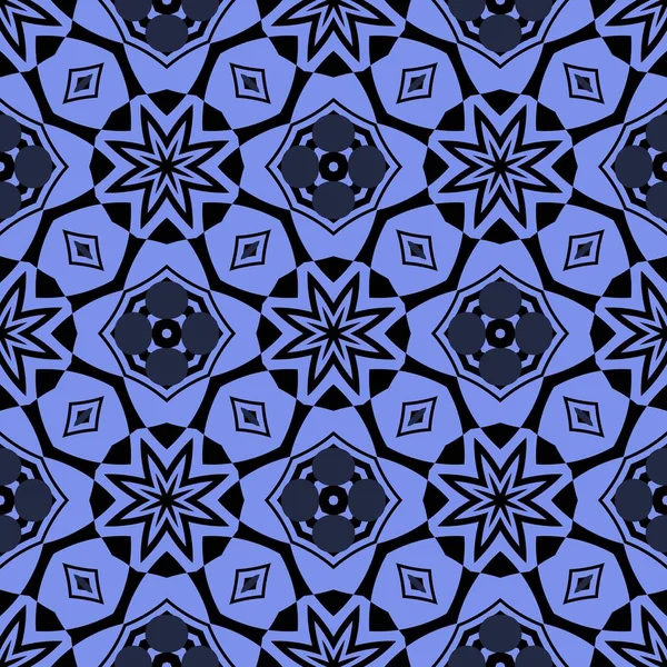 Blau Und Schwarz Wiederholende Textur Für Tapeten Verpackungen Banner Einladungen — Stockfoto