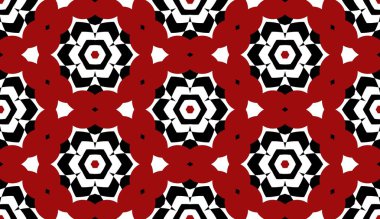 Siyah, beyaz ve kırmızı minimalist ve modern soyut desen arka plan