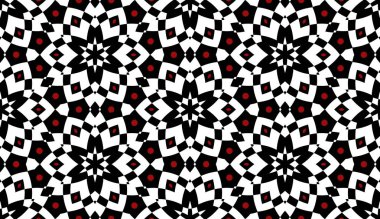 Siyah, beyaz ve kırmızı minimalist ve modern soyut desen arka plan