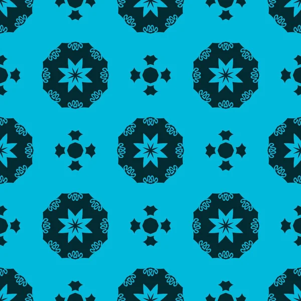 Blauwe Cijfers Met Decoratieve Elementen Fijne Structuur Behang Oppervlakte Vormen — Stockfoto