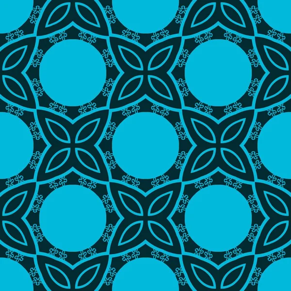 蓝色的数字与花哨的元素 精细结构墙纸 瓷砖图案 现代时尚 不规则的网格 — 图库照片