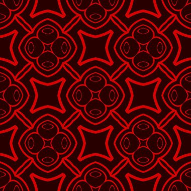 Kırmızı ve siyah sonsuz doku yinelenen sorunsuz arka plan-ebilmek var olmak kullanılmış için desen doldurur ve yüzey dokuları