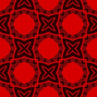 Kırmızı ve siyah sonsuz doku yinelenen sorunsuz arka plan-ebilmek var olmak kullanılmış için desen doldurur ve yüzey dokuları