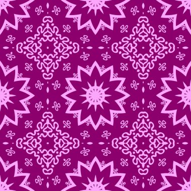 Mor rakamlar fantezi unsurları ile. İnce yapısı duvar kağıdı, yüzey, formlar.