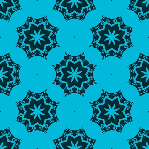 Blue Figures Fancy Elements Fine Structure Wallpaper Surface Forms Tiles — Stock Photo, Image