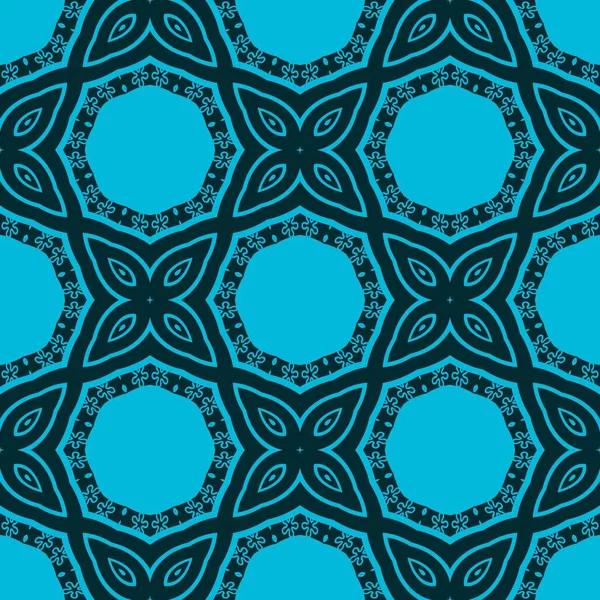 Голубые Фигуры Причудливыми Элементами Тонкая Структура Обои Поверхность Формы Плитка — стоковое фото