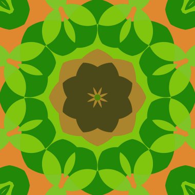 Yeşil geometrik desen şal desen arka plan dokusu