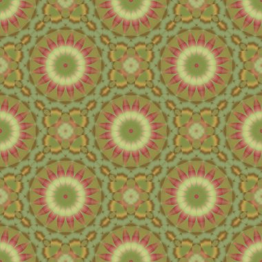 Yeşil geometrik desen şal desen arka plan dokusu