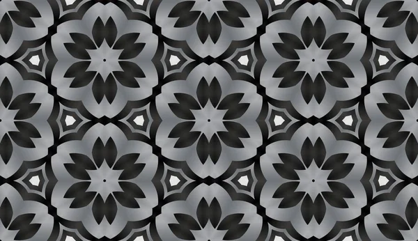 Gray and black ornament pattern