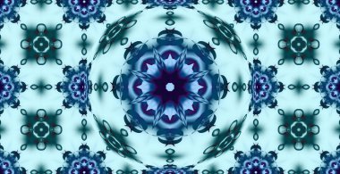 Mavi geometrik süsleme. Satır resmi, dantel, nakış arka plan.