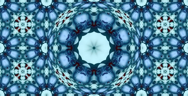 Ornamento Geométrico Azul Linha Arte Rendas Fundo Bordado — Fotografia de Stock