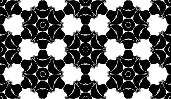 Czarno Biały Geometryczny Streszczenie Wzór Tło — Zdjęcie stockowe