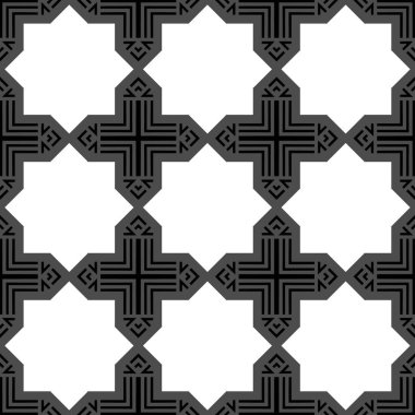 Siyah beyaz geometrik soyut desen arka plan