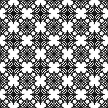 Siyah beyaz geometrik soyut desen arka plan