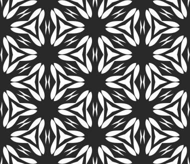 kesintisiz siyah beyaz soyut arka plan, dinamik yinelenen şekiller 