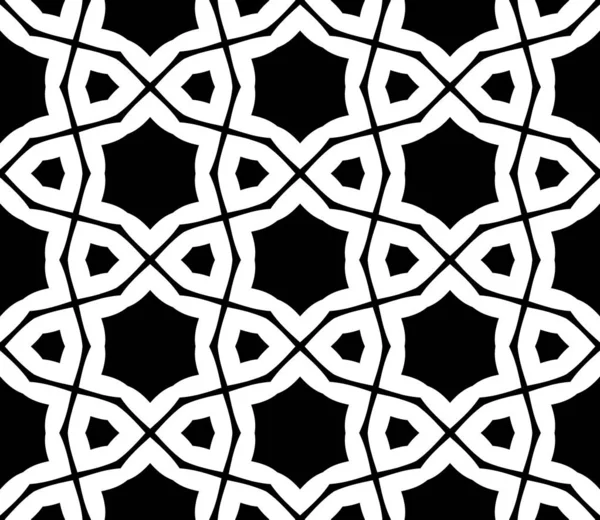 Schwarz Weiß Geometrische Abstrakte Muster Hintergrund — Stockfoto