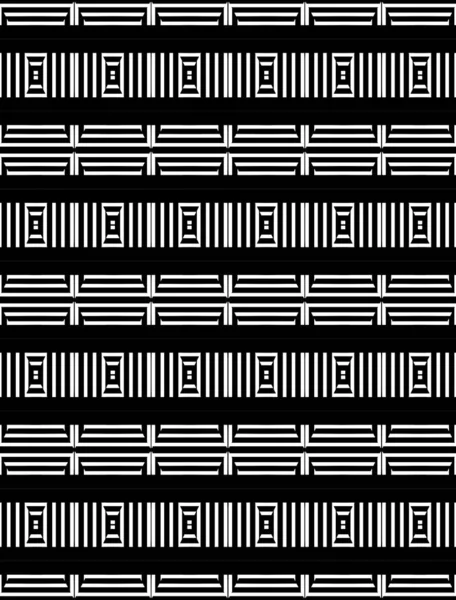 Fondo Patrón Abstracto Geométrico Blanco Negro —  Fotos de Stock