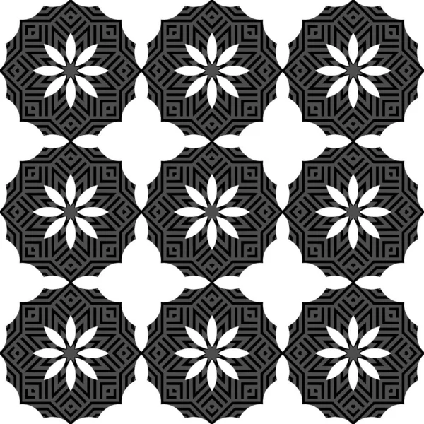 Black White Geometric Abstract Pattern Background — Stock Photo, Image