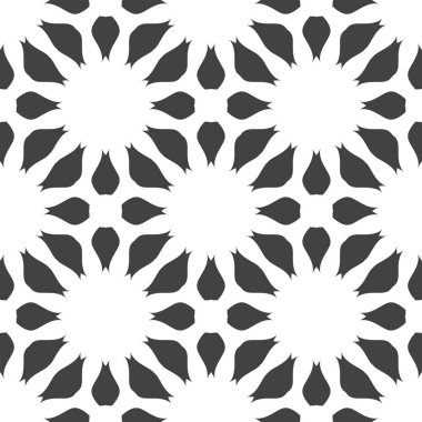 sorunsuz siyah beyaz render kaleydoskop şablonu