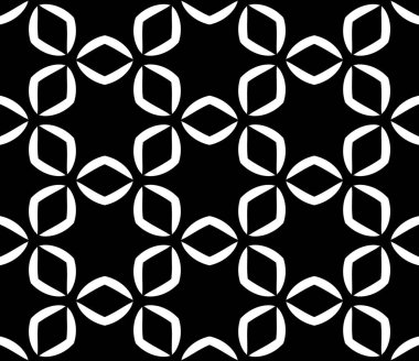 geometrik siyah beyaz render kaleydoskop süsler duvar kağıdı