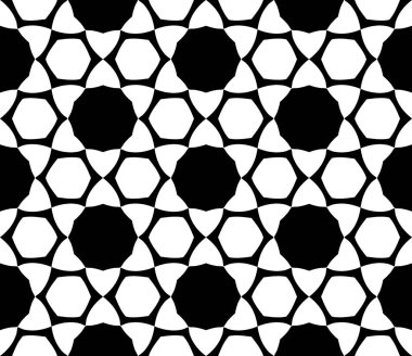 geometrik siyah beyaz render kaleydoskop süsler duvar kağıdı