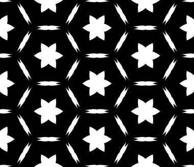 geometrik siyah beyaz render kaleydoskop süsler duvar kağıdı