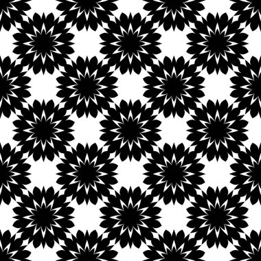 kaleydoskop siyah beyaz soyut şekiller arka plan