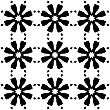 kaleydoskop siyah beyaz soyut şekiller arka plan render