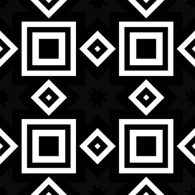 geometrik kareler şekilli siyah beyaz soyut arka plan 