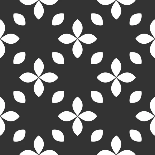Czarno Białe Renderowanie Kalejdoskop Kwiatowe Ozdoby Kwiaty Tapety Szablon — Zdjęcie stockowe