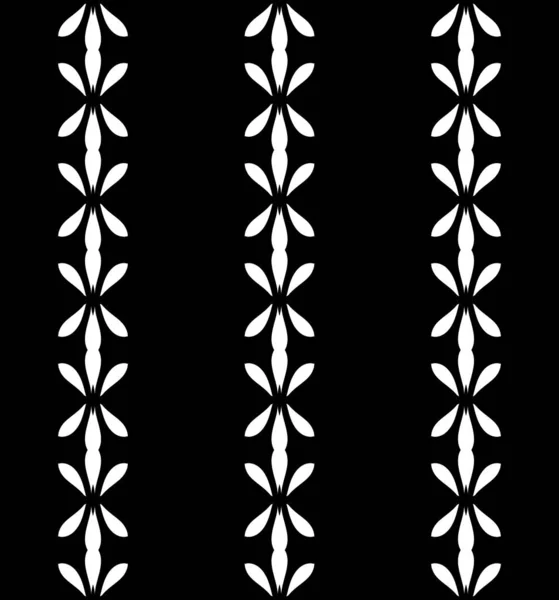 Preto Branco Renderização Caleidoscópio Ornamentos Abstratos Papel Parede Modelo — Fotografia de Stock