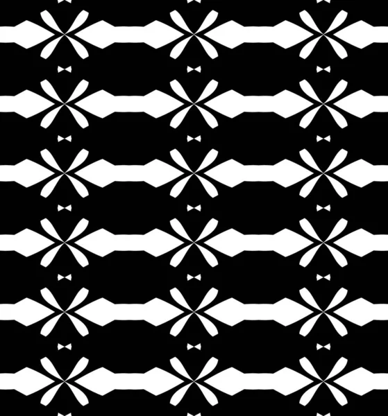 Noir Blanc Rendu Kaléidoscope Abstraits Ornements Papier Peint Modèle — Photo