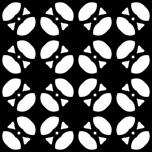 Чорно Білий Візуалізація Калейдоскопа Абстрактні Прикраси Шпалери Шаблон — стокове фото