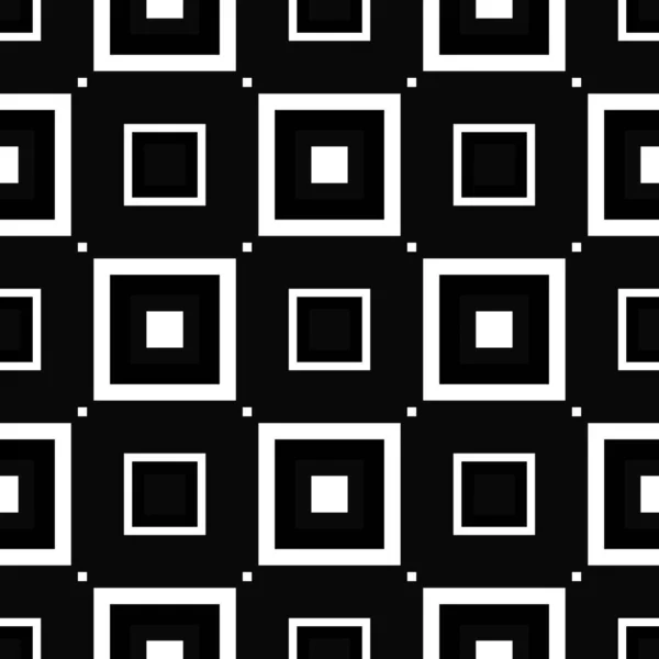 Czarno Białe Tło Abstrakcyjne Kwadratami Baner Dla Przestrzeni Kopiowania — Zdjęcie stockowe