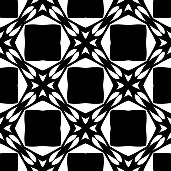 Геометричні Чорно Білі Рендерингові Калейдоскопічні Прикраси Шпалери — стокове фото