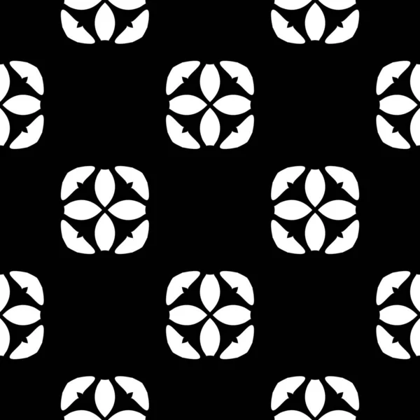 Geometrisk Svart Och Vit Rendering Kaleidoskop Ornament Tapet — Stockfoto