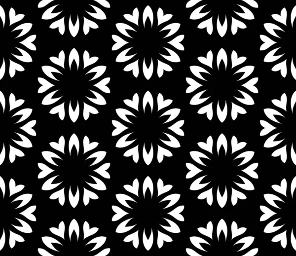Geométrico Blanco Negro Renderizado Caleidoscopio Adornos Papel Pintado —  Fotos de Stock