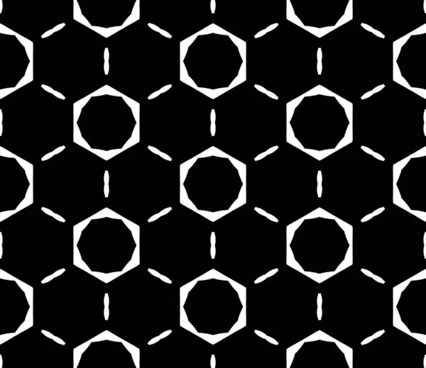 幾何学的な黒と白のレンダリング万華鏡の装飾壁紙 — ストック写真
