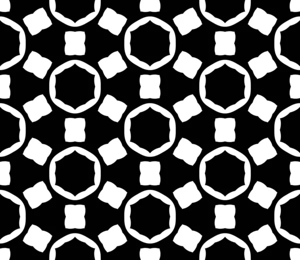 Geométrico Blanco Negro Renderizado Caleidoscopio Adornos Papel Pintado — Foto de Stock