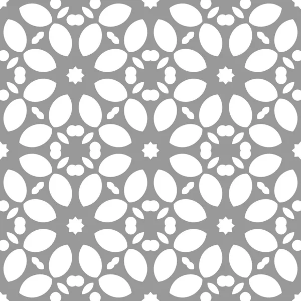 Grey White Rendering Kaleidoscope Abstract Ornaments Background — Stock Photo, Image