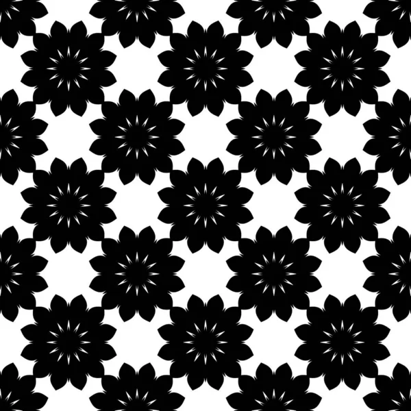Kaleidoskopu Černobílého Pozadí Abstraktních Tvarů — Stock fotografie
