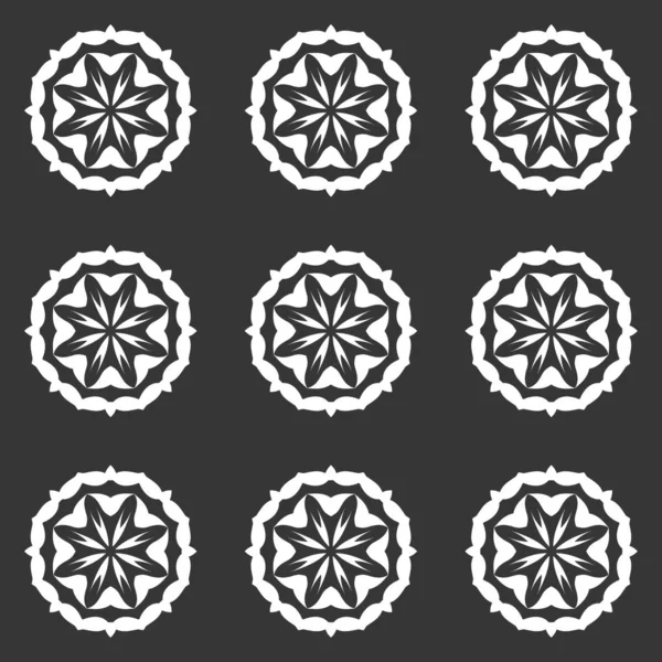 Kaleidoscope Black White Abstract Shapes Background — Stock Photo, Image
