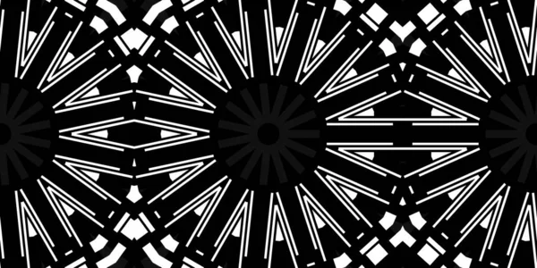 黑白抽象背景 带圆圈 用于复制空间的横幅 — 图库照片