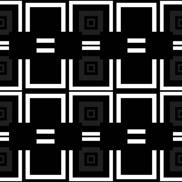 Černé Bílé Abstraktní Pozadí Obrazci Geometrických Čtverců — Stock fotografie