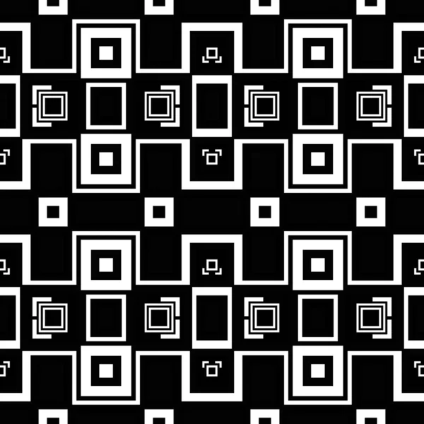 Geometrik Kareler Şekilli Siyah Beyaz Soyut Arka Plan — Stok fotoğraf