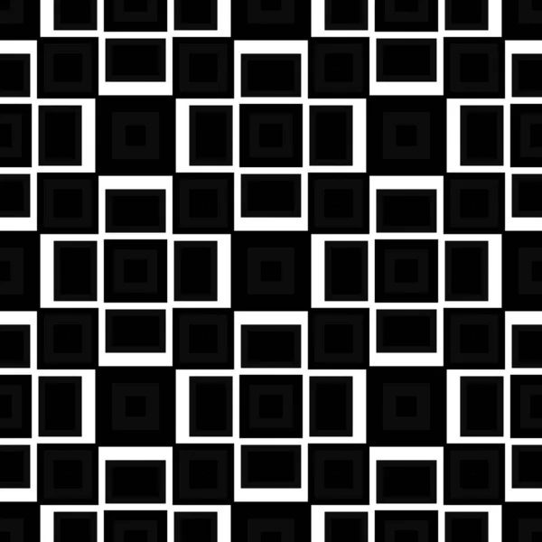 Sfondo Astratto Bianco Nero Con Forme Geometriche Quadrati — Foto Stock