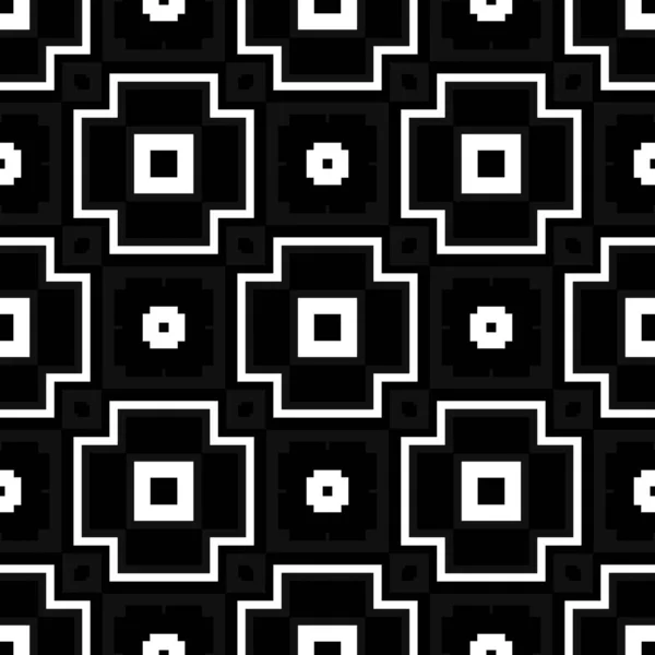 Black White Abstract Background Geometrical Squares Shapes — Stock Photo, Image